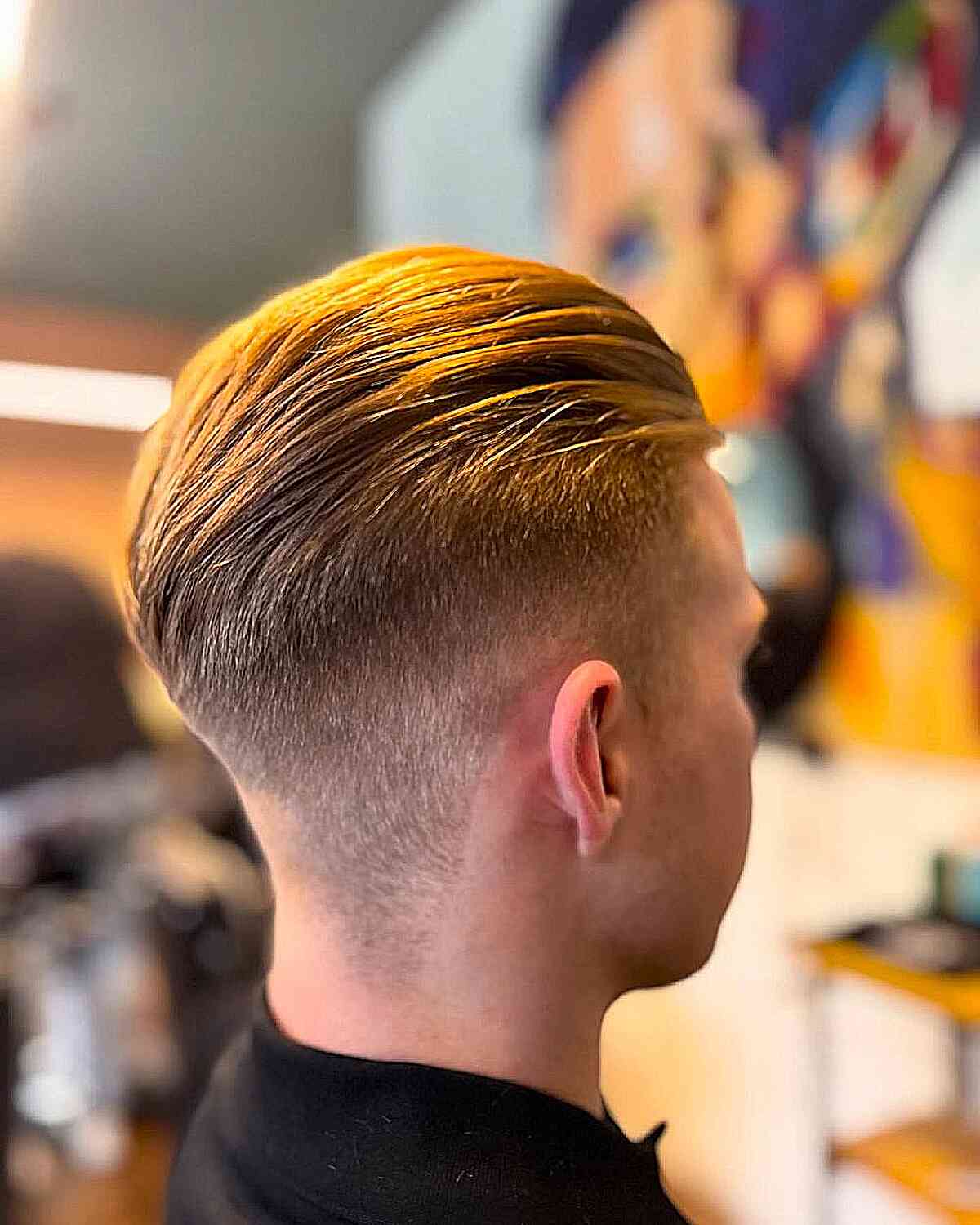 Sleek Backed Short Haircut with Tapered Sides