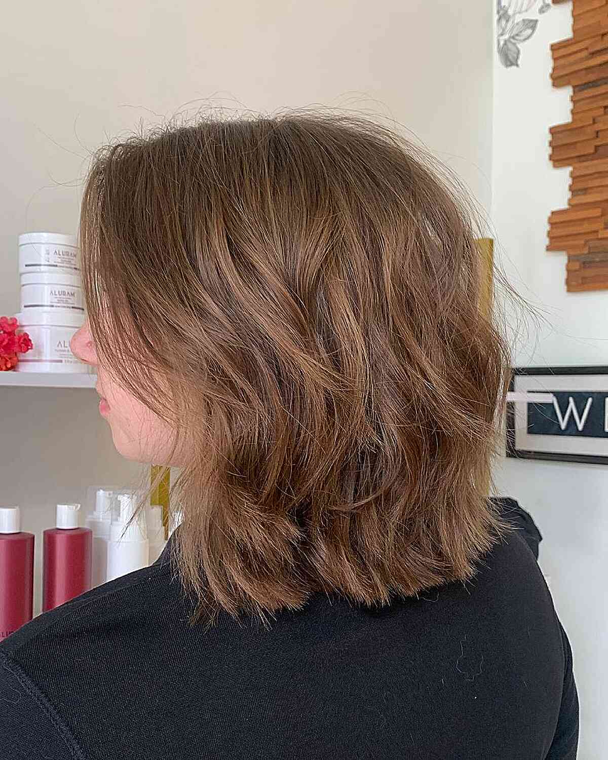 Choppy Layered Bob for Thick Hair