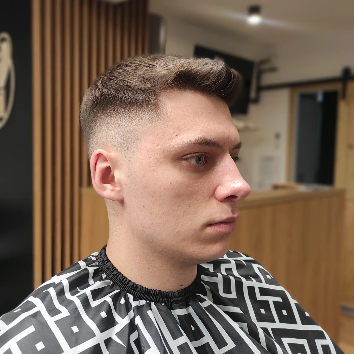 Contemporary Quiff with Precision Fade and Textured Top