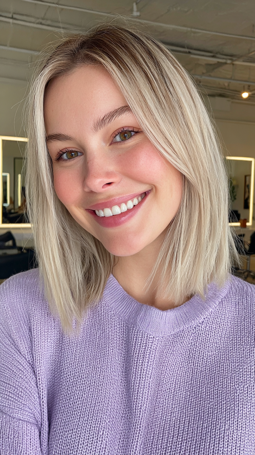 Fresh Sun-Kissed Long Bob with Subtle Layers