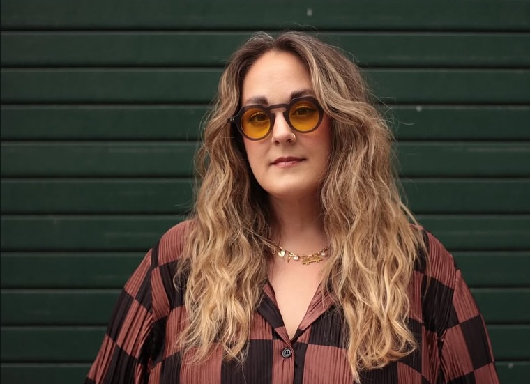 Golden-Brown Cascading Curls with Precise Layering