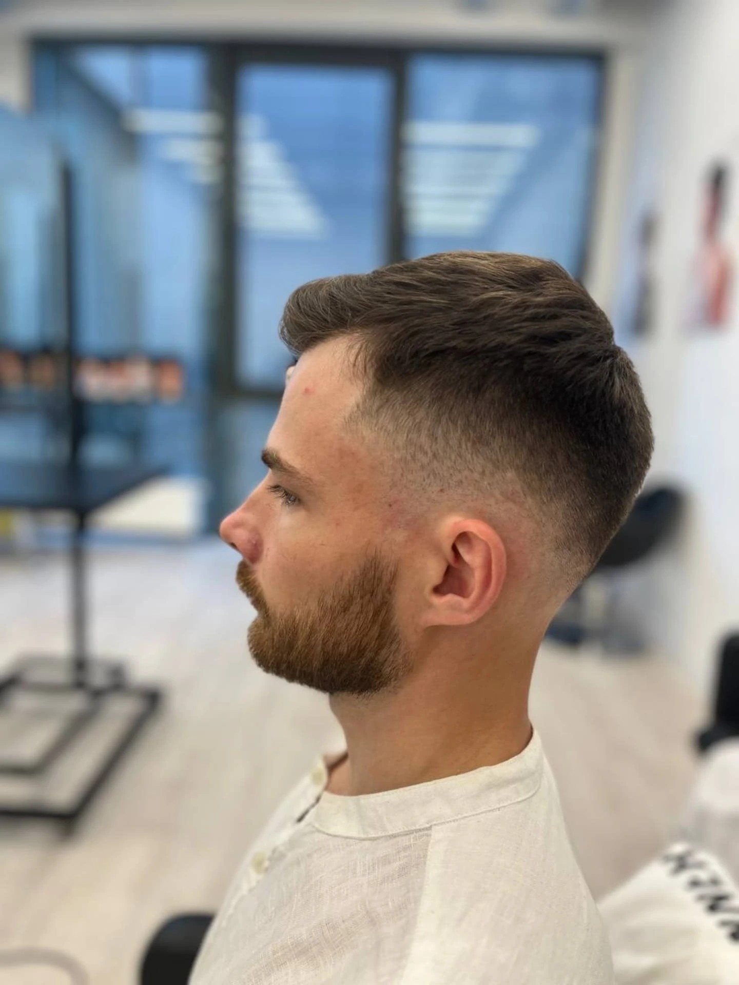 Modern Textured Quiff with Tapered Sides