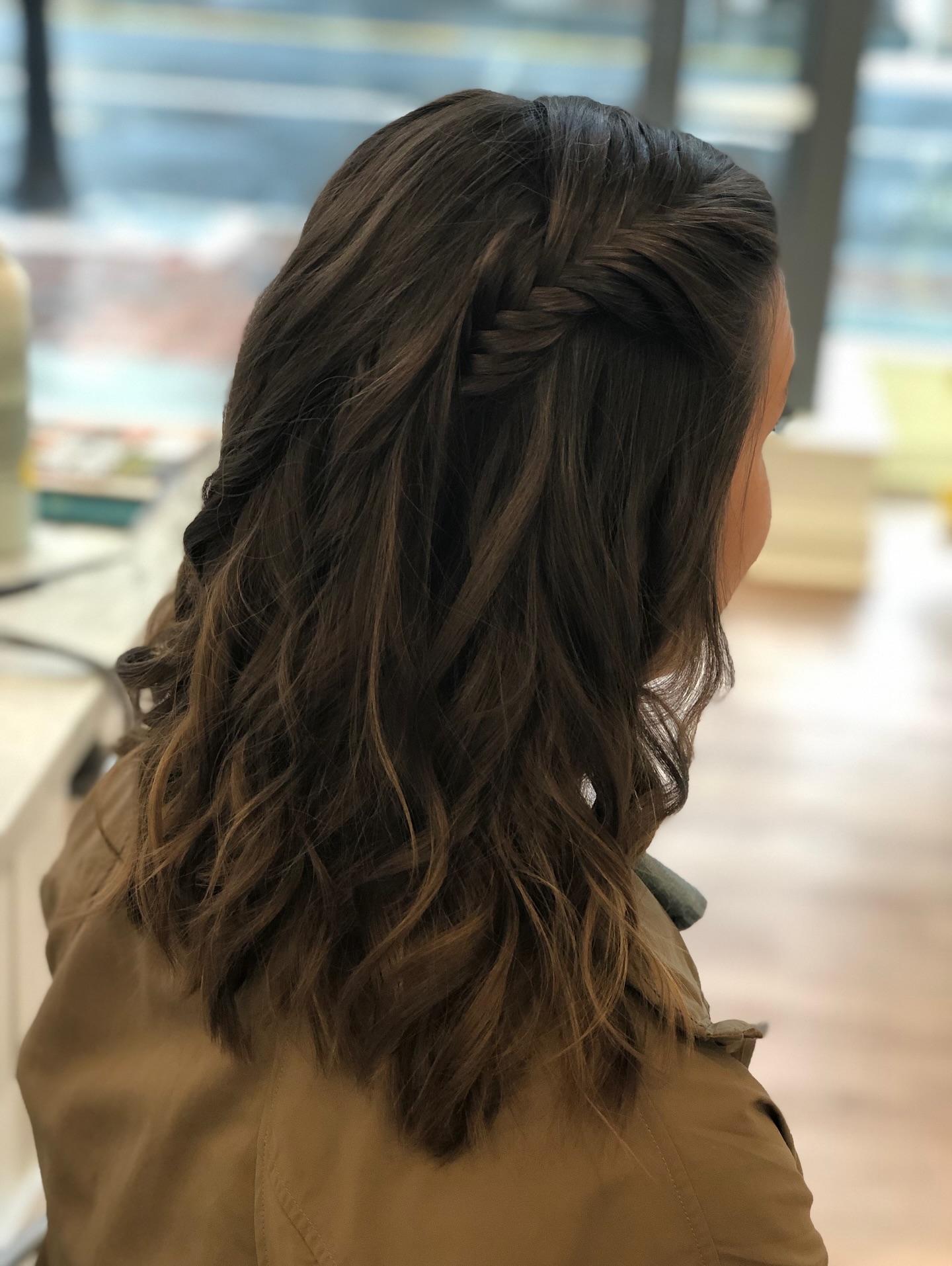 Romantic Side-Swept Cascade Braid