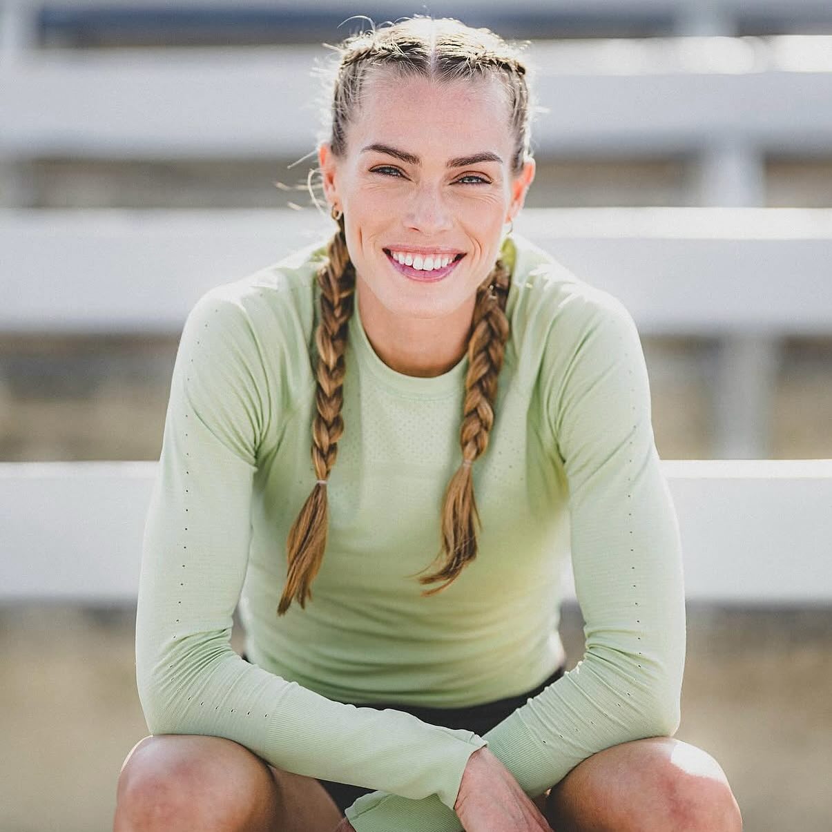 Sporty Dual Fishtail Braids for Extended Workouts