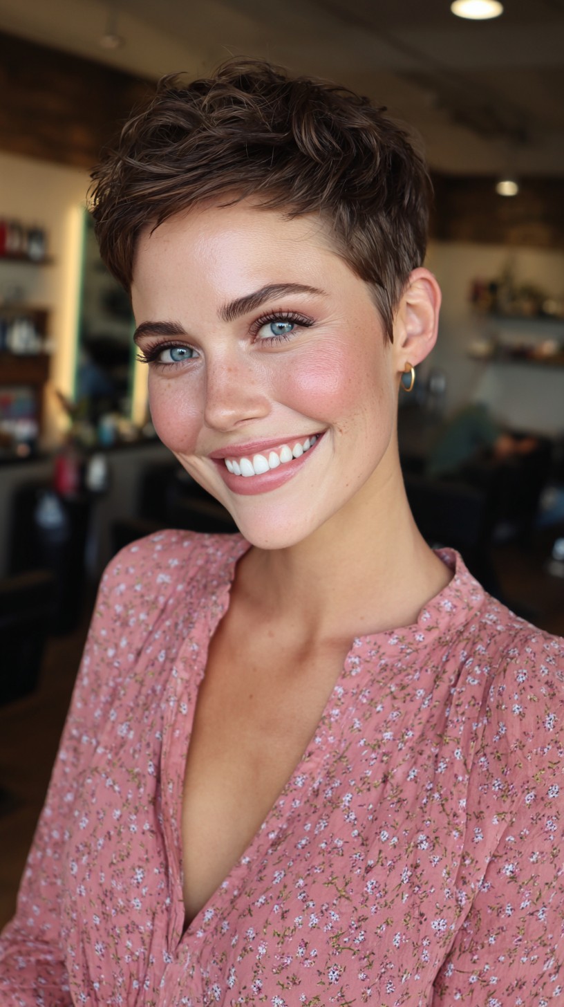 Textured Tousled Pixie Cut