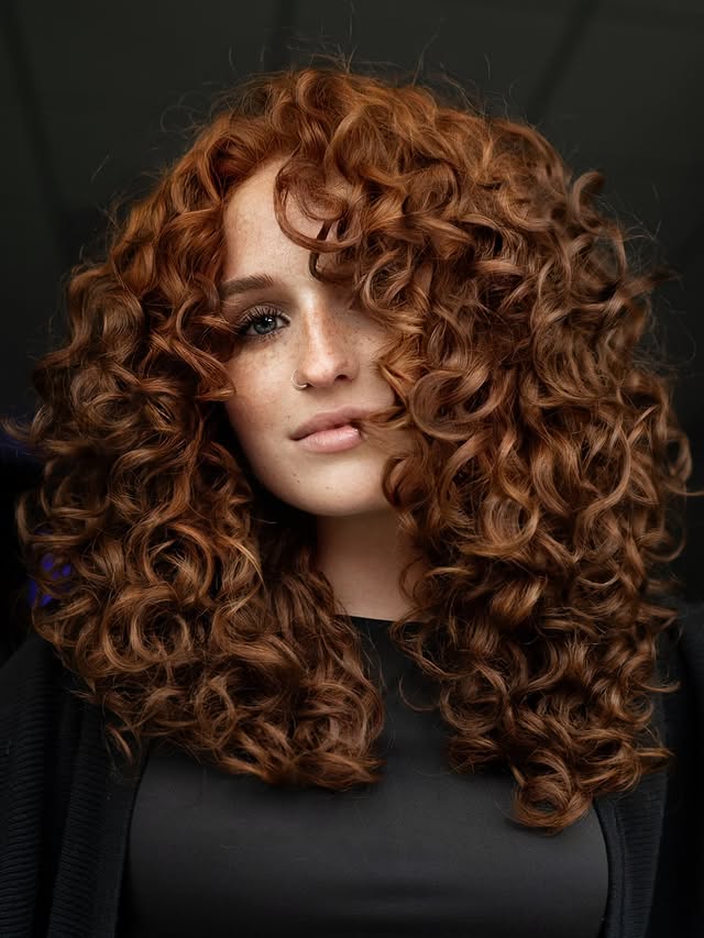 Bold Auburn Tempest of Curls