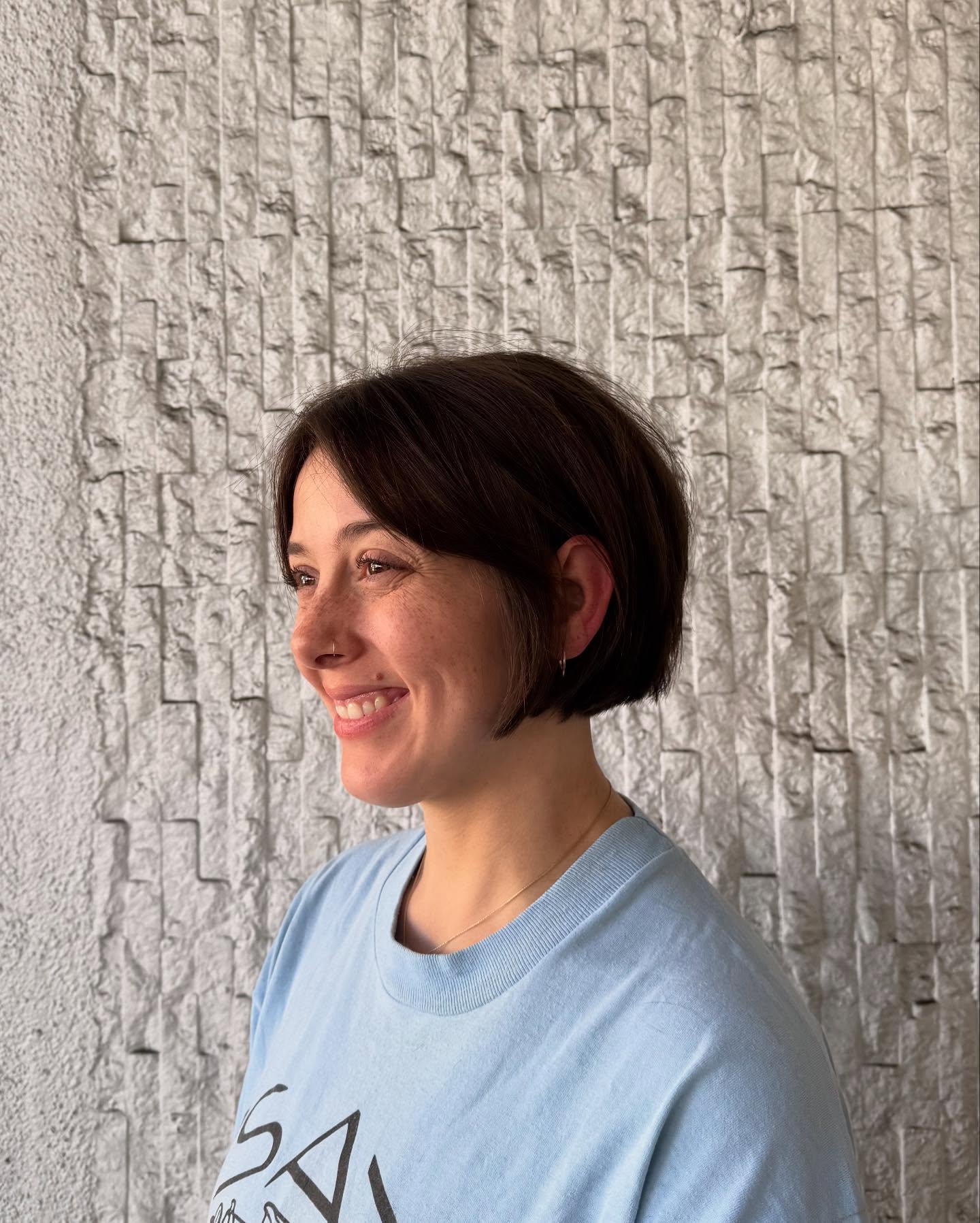 Chic Espresso Micro Bob with Soft Contouring