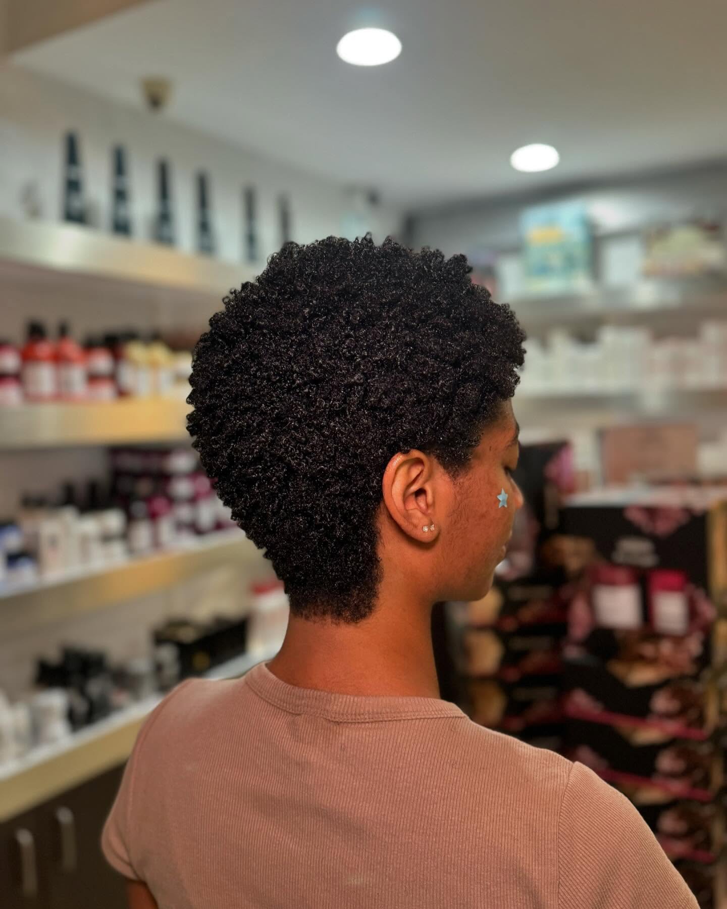 Classic Natural TWA with Uniform Curls