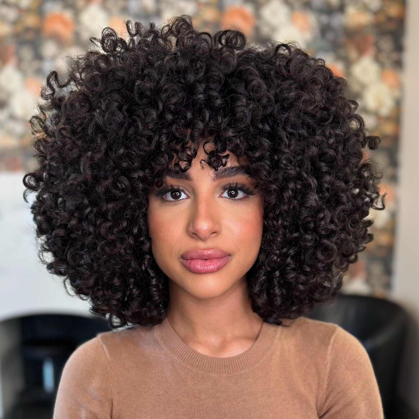 Deep-Defined Espresso Curls with Natural Volume