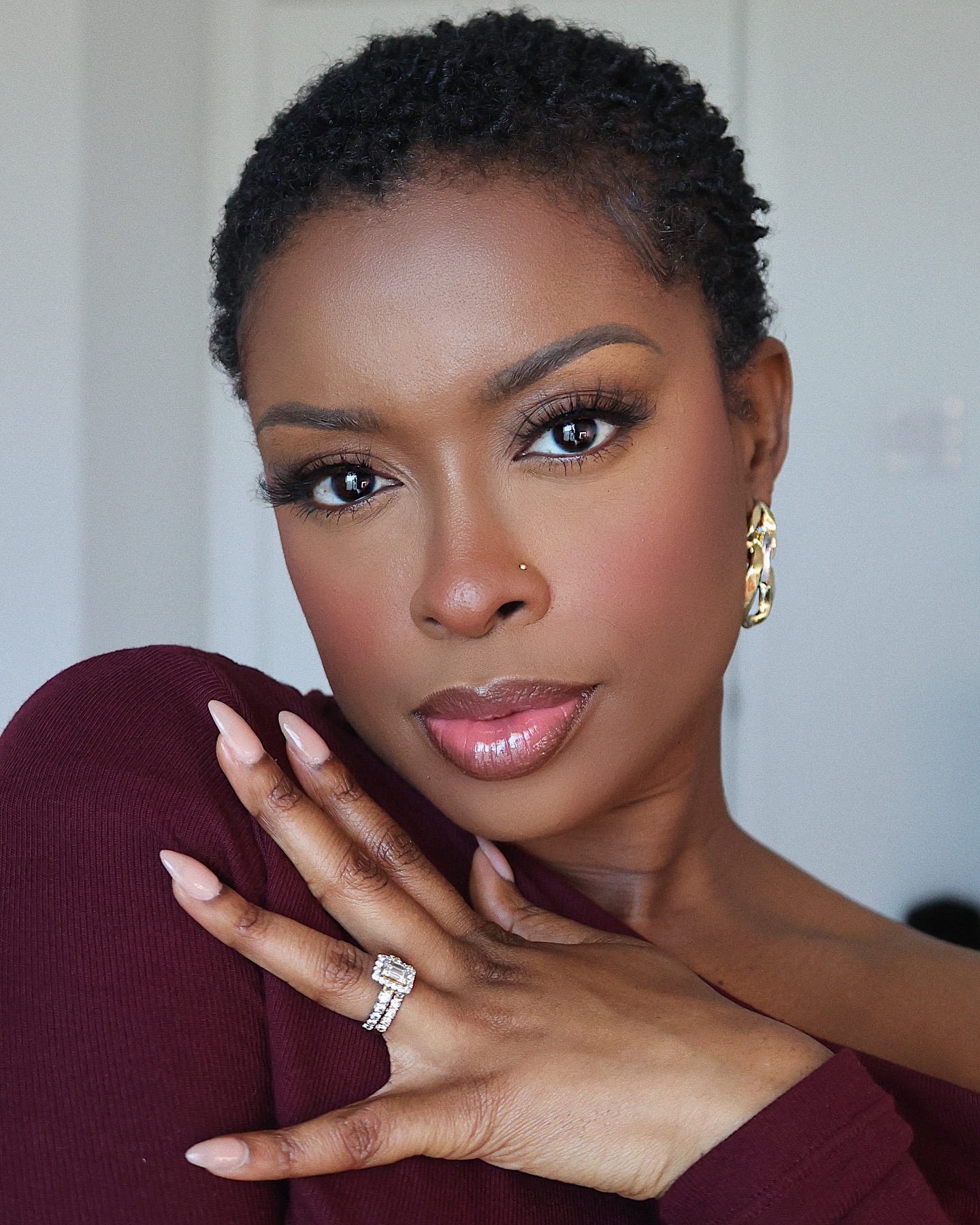 Elegant Close-Cropped Natural TWA