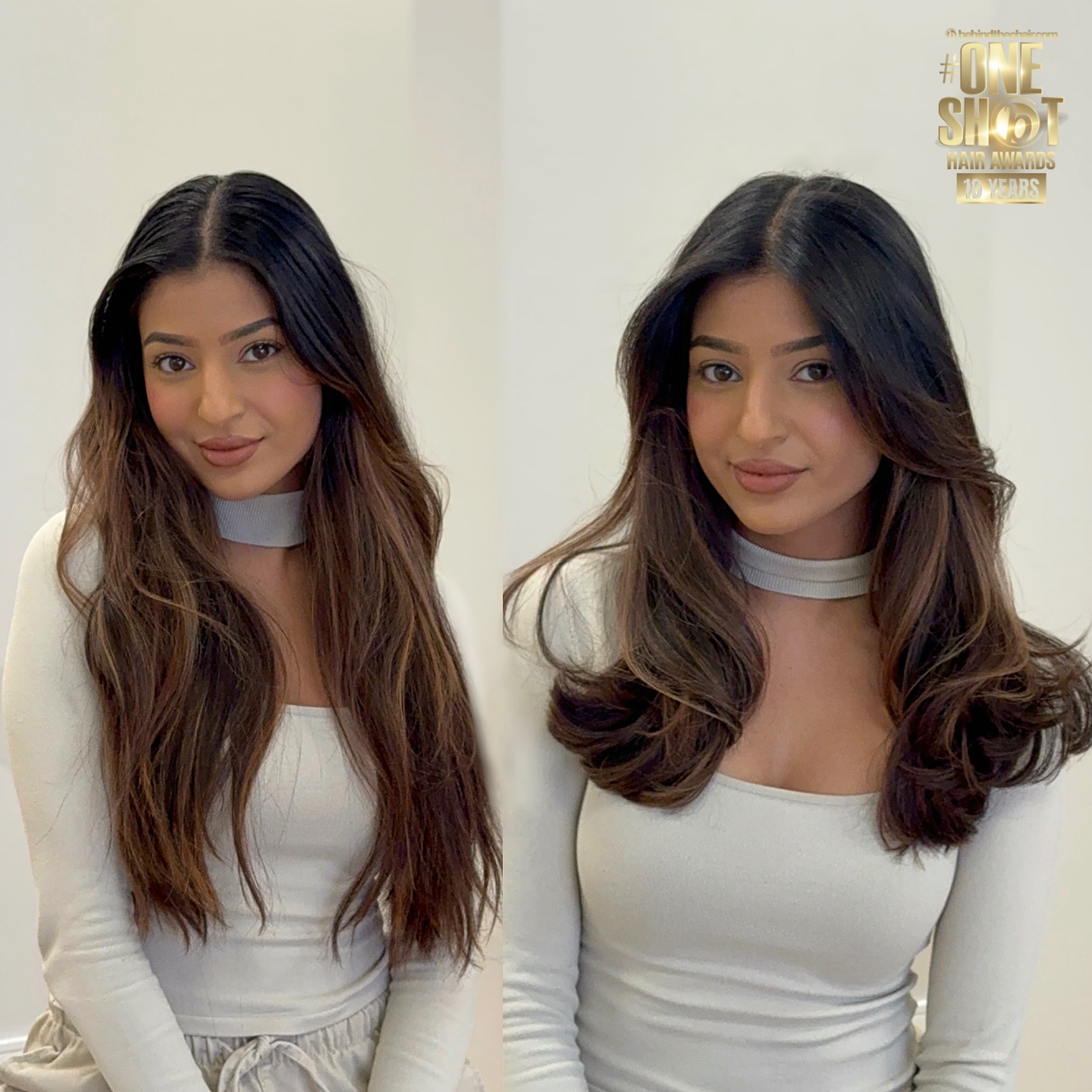 Flowing Chestnut Waves with Face-Framing Layers