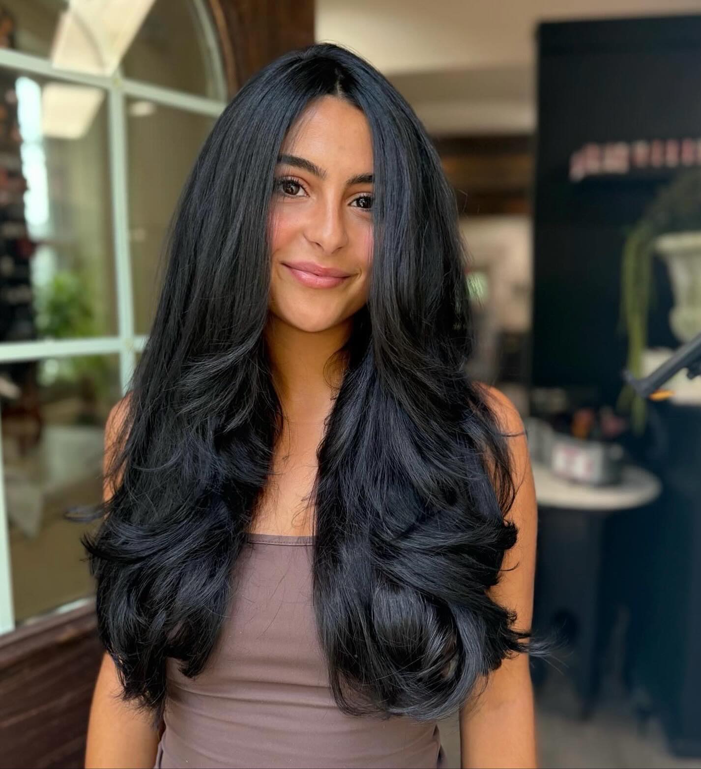 Midnight-Blue Cascading Layers