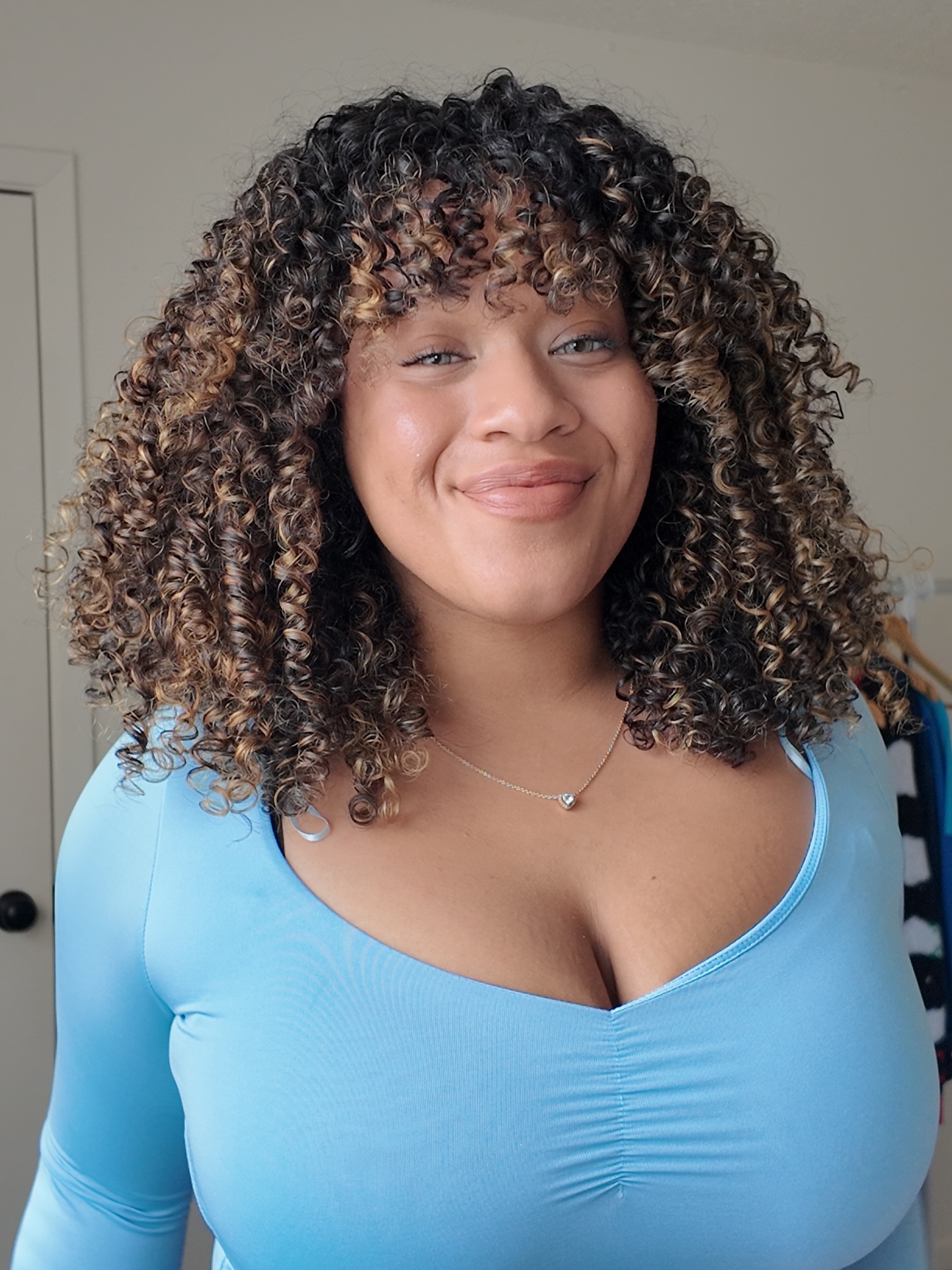 Multi-Tonal Voluminous Curly Bob