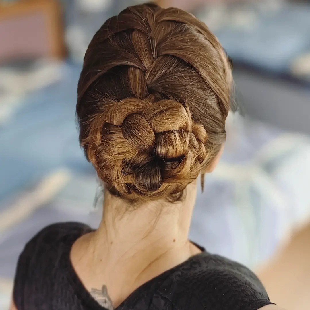 Ornate Crown Braid Updo
