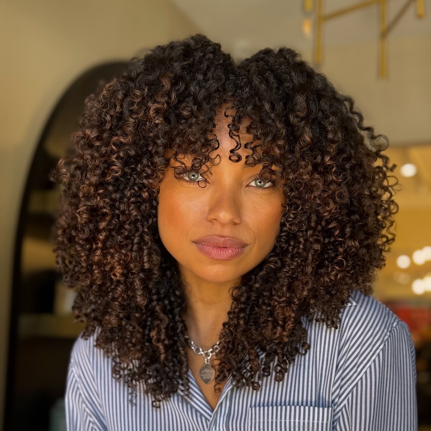 Rich Caramel Swirls with Natural Texture