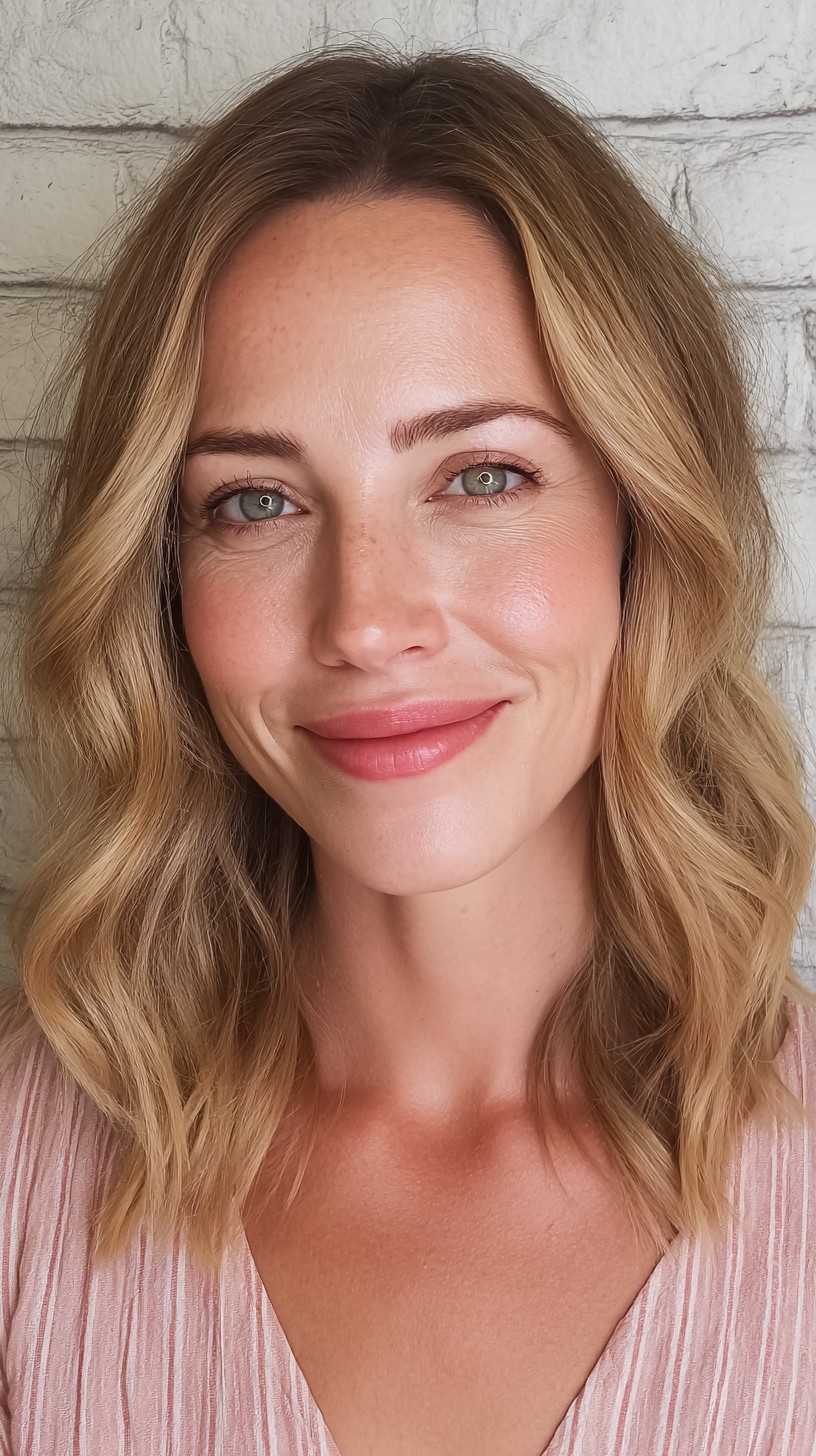 Soft Golden Waves with Subtle Textured Layers