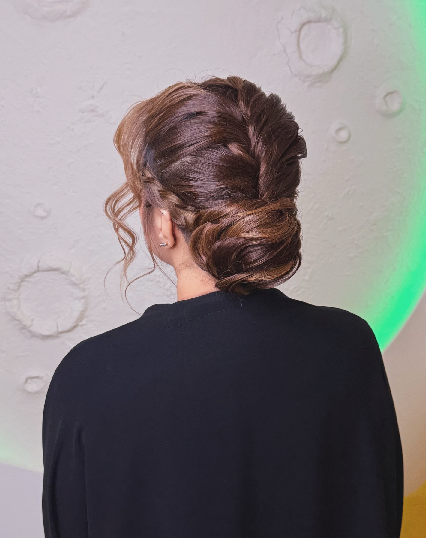 Structured Elegance Swirled Updo