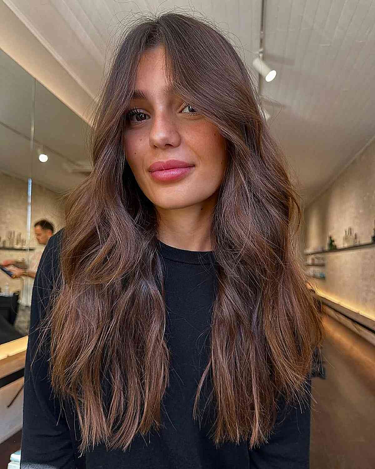 Stylish Long Layered Wavy Haircut