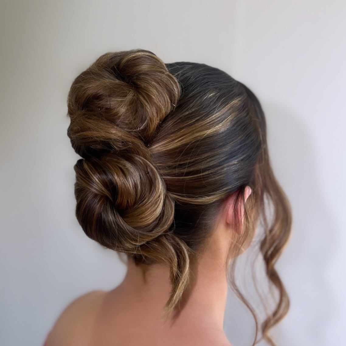 Twisted Cascading Curls Updo
