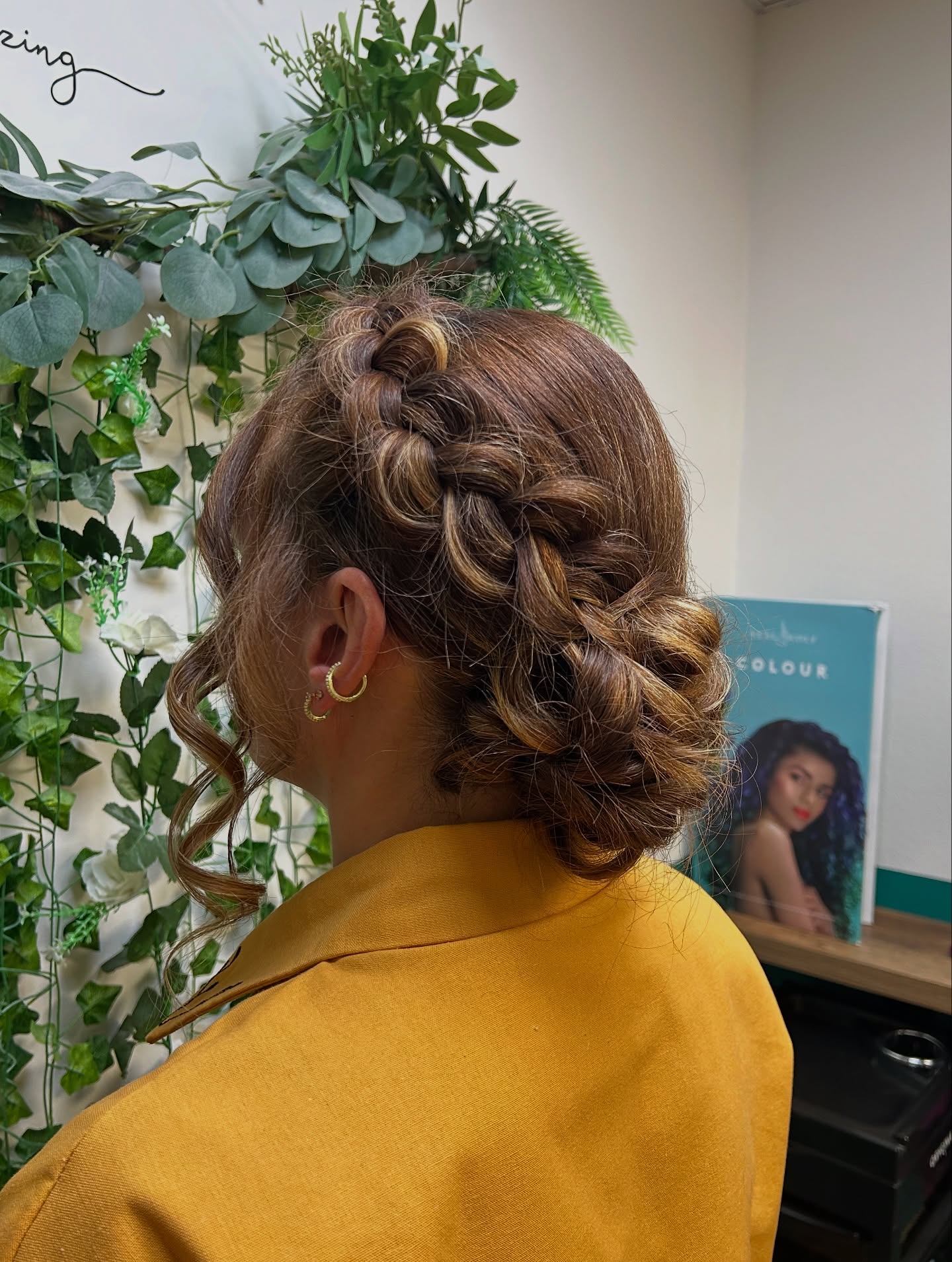Twisted Cinnamon Swirl Updo