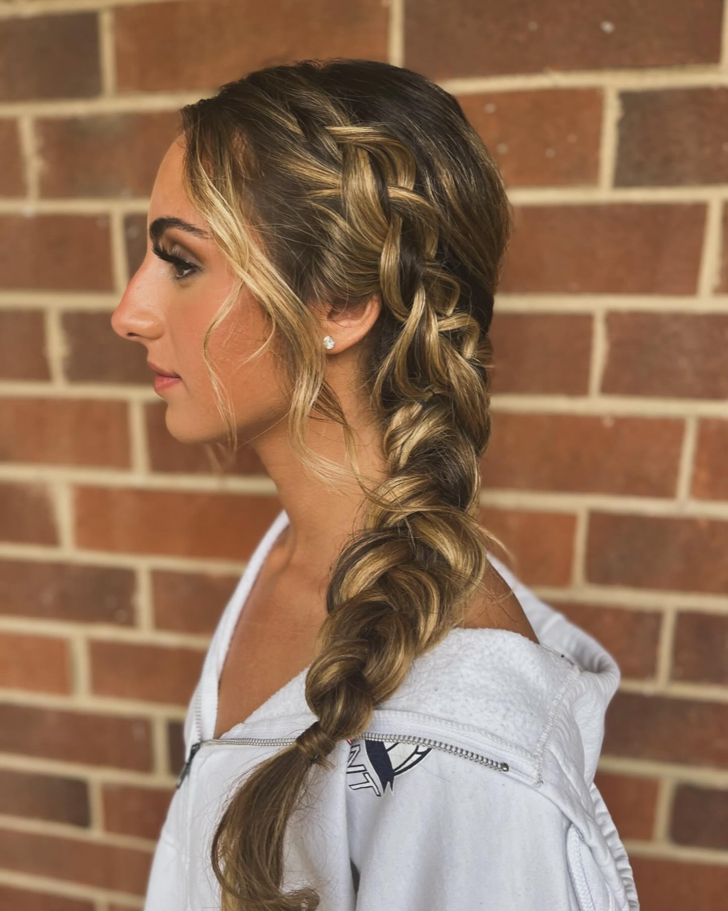 Artistic Braided Sideswept Cascade