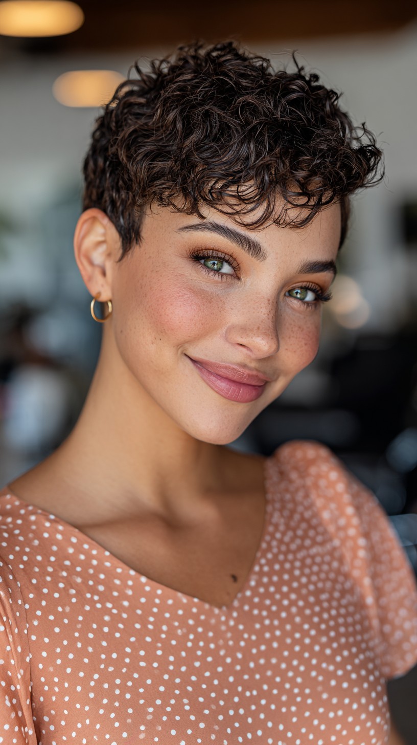 Chic Espresso Curls with Natural Definition