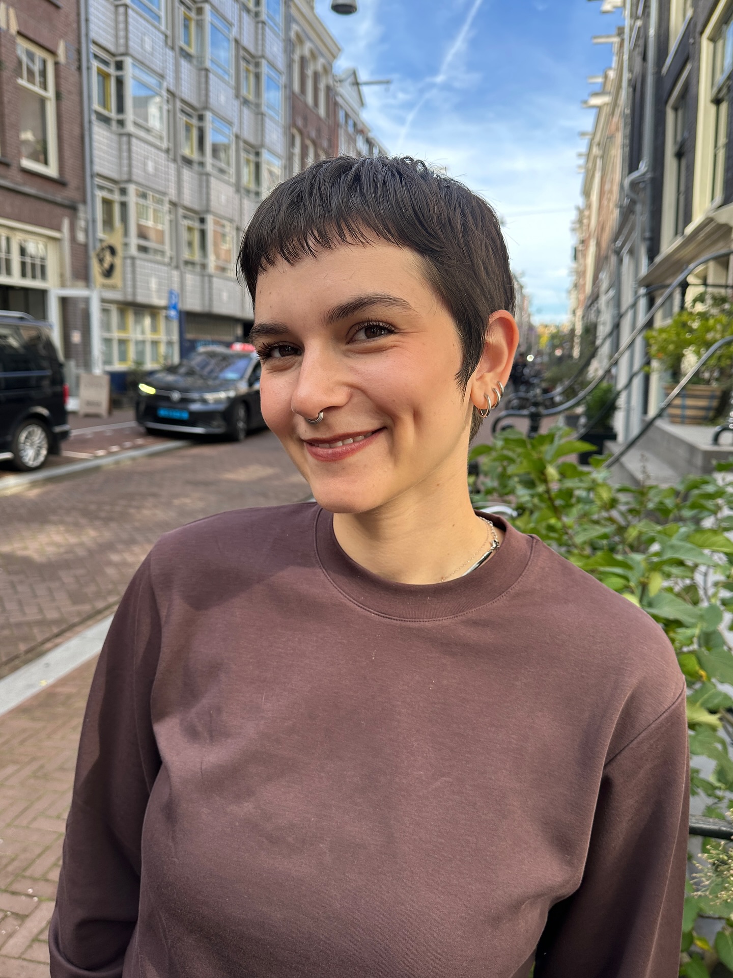 Chic Textured Pixie with Subtle Bangs