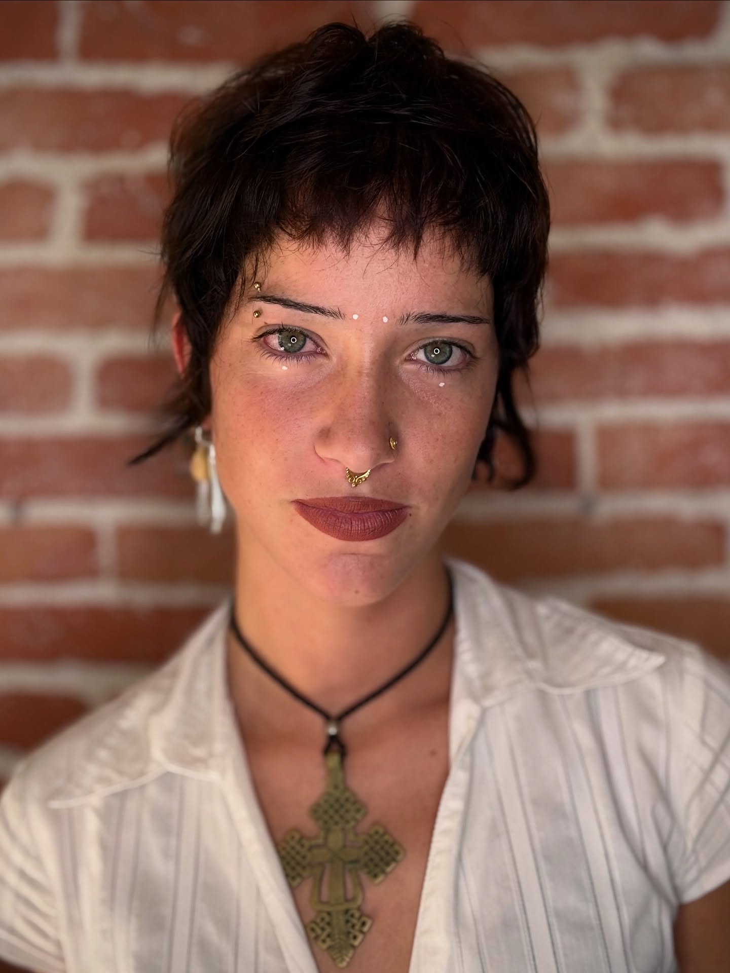 Deep Espresso Short Wolfcut with Precision Bangs