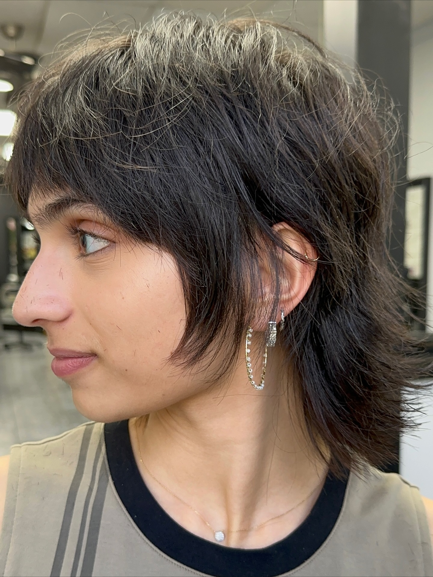 Dynamic Contrast Wolfcut with Multi-Tonal Fringe