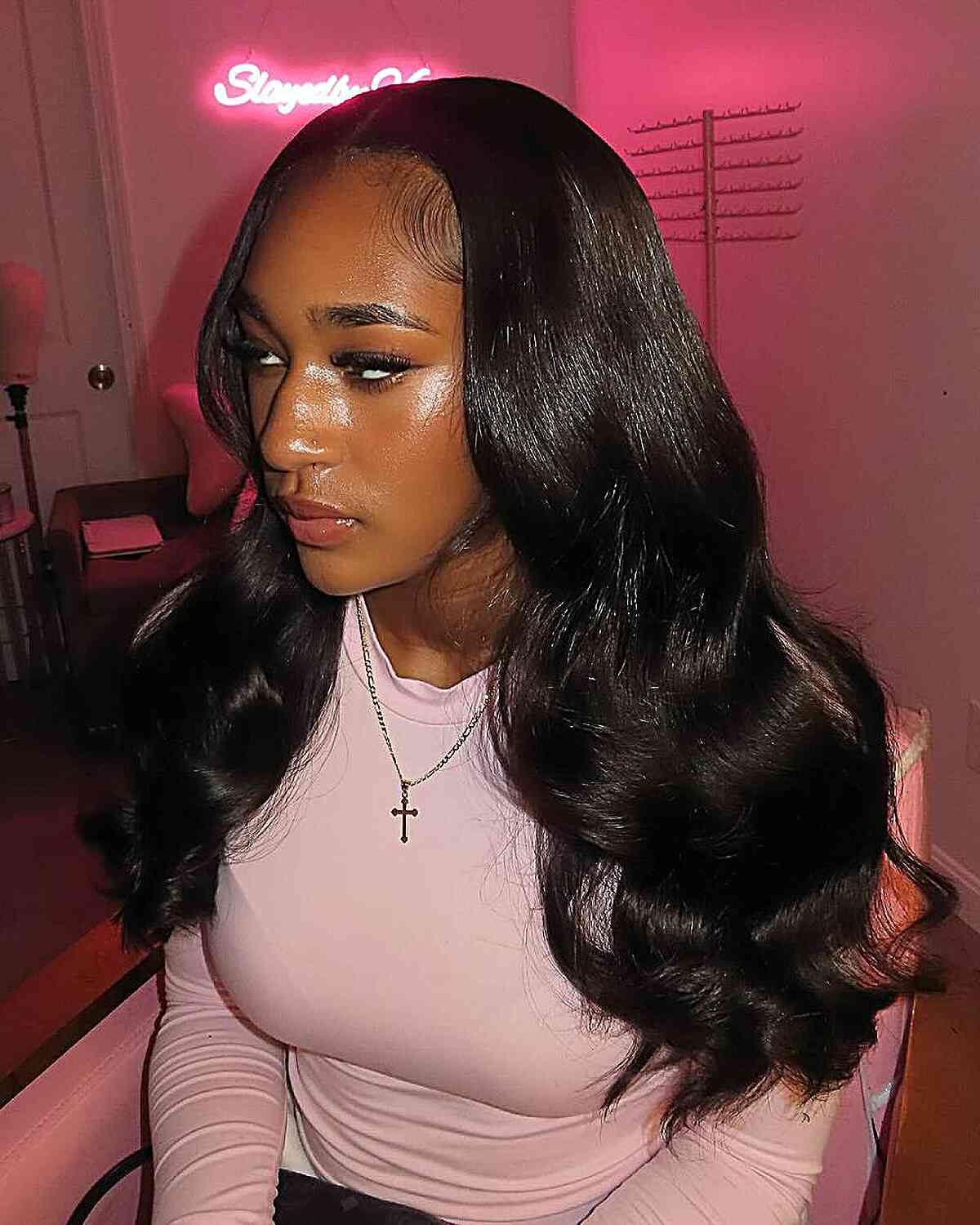 Gorgeous Long Sew-In Waves