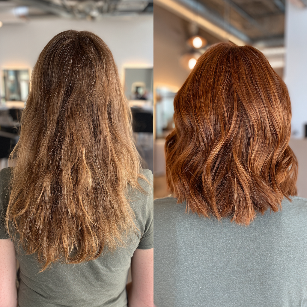 Lively Deep Copper Textured Lob