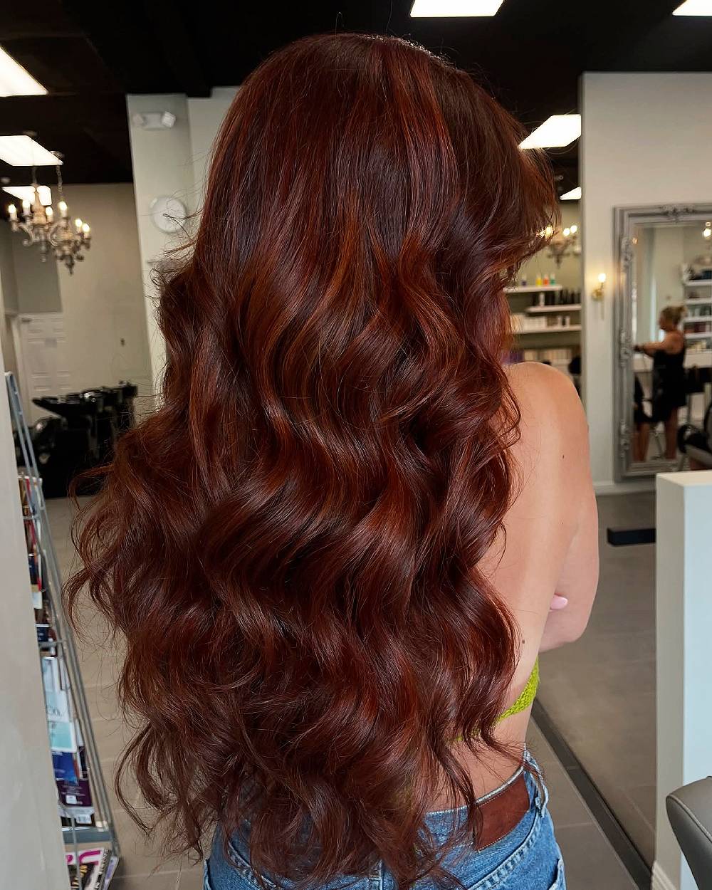 Lustrous Deep Copper Waves with Subtle Layers