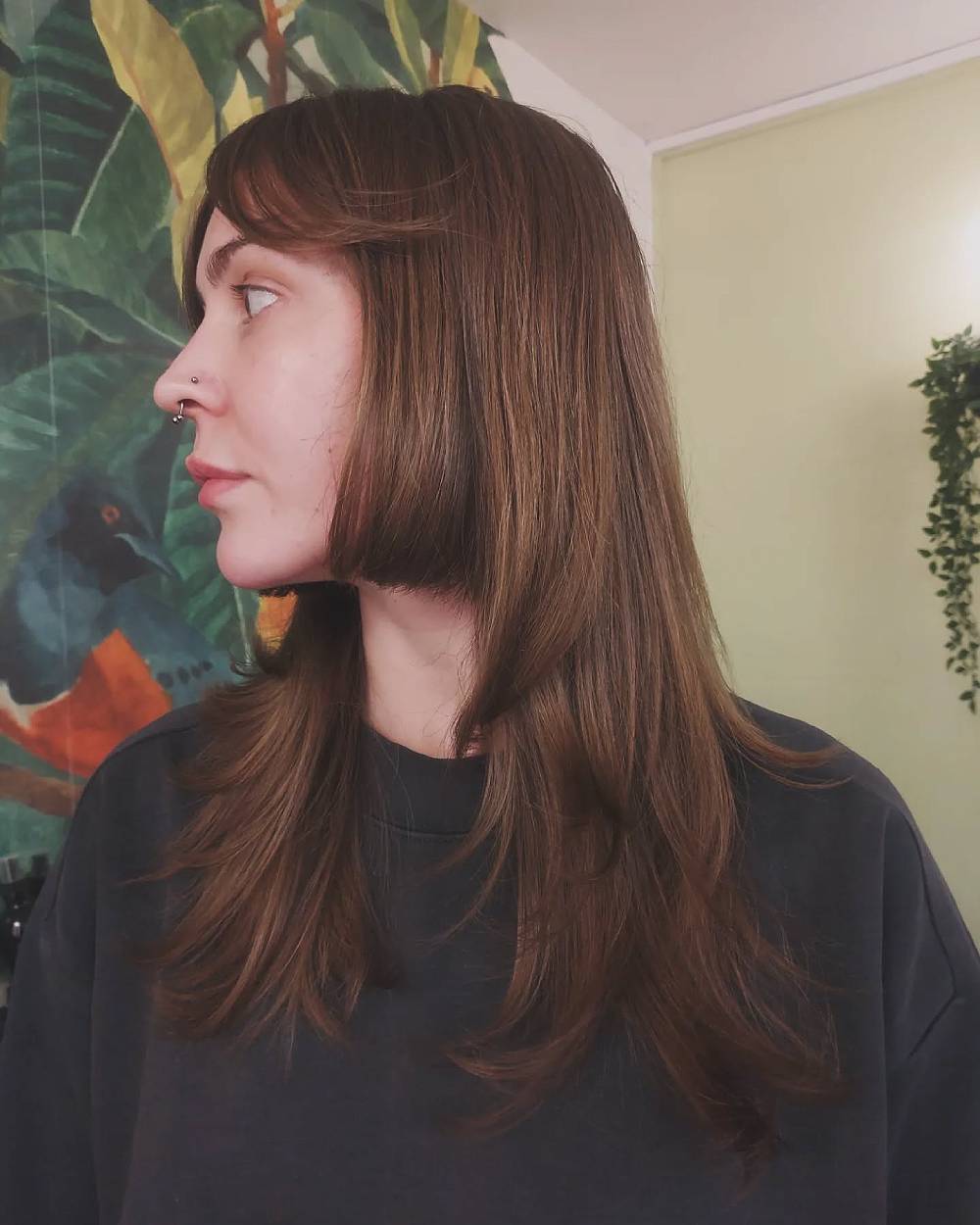 Modern Long Hime Cut with Layered Edges