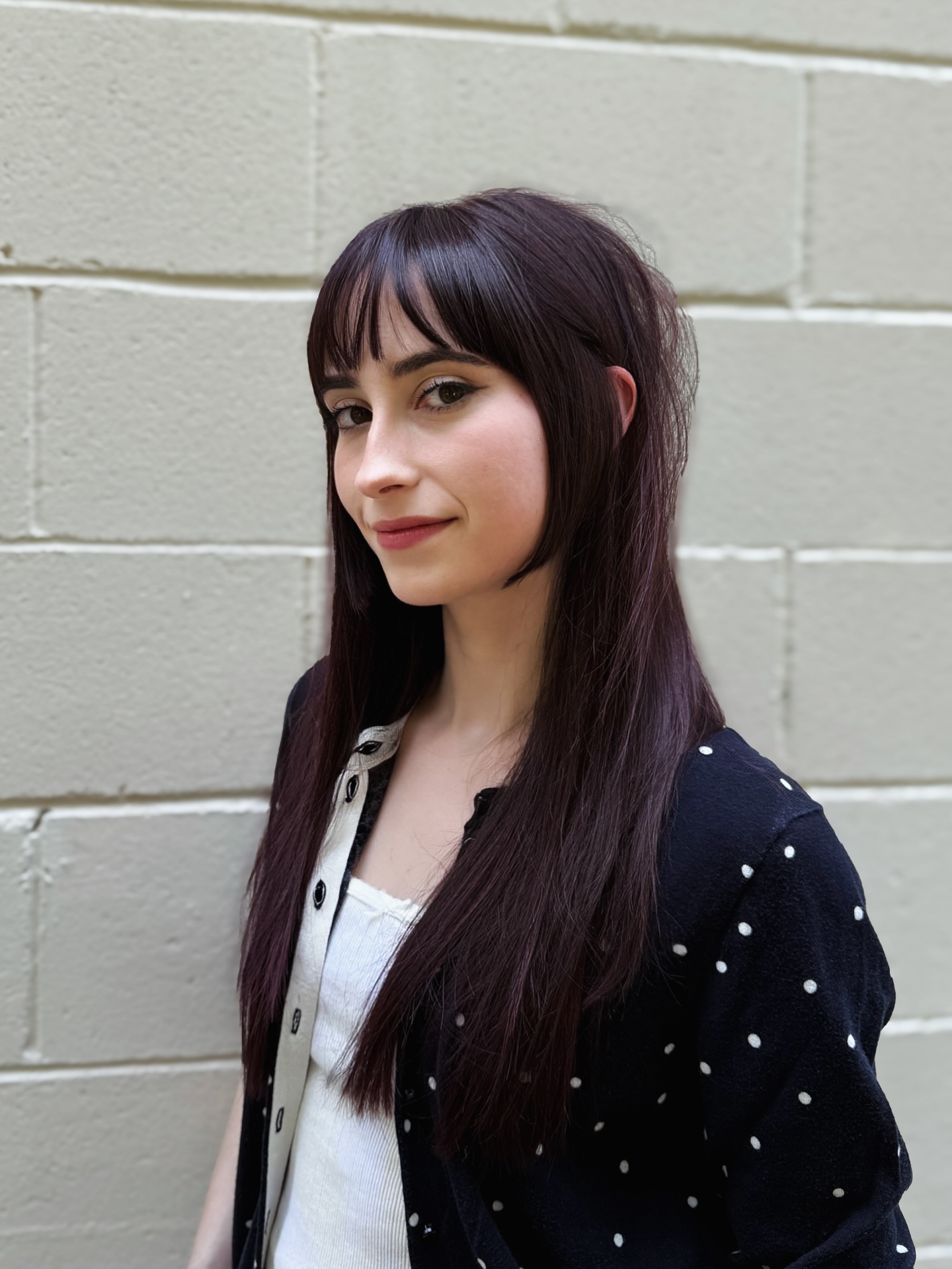 Modern Long Hime Cut with Subtle Layered Texture