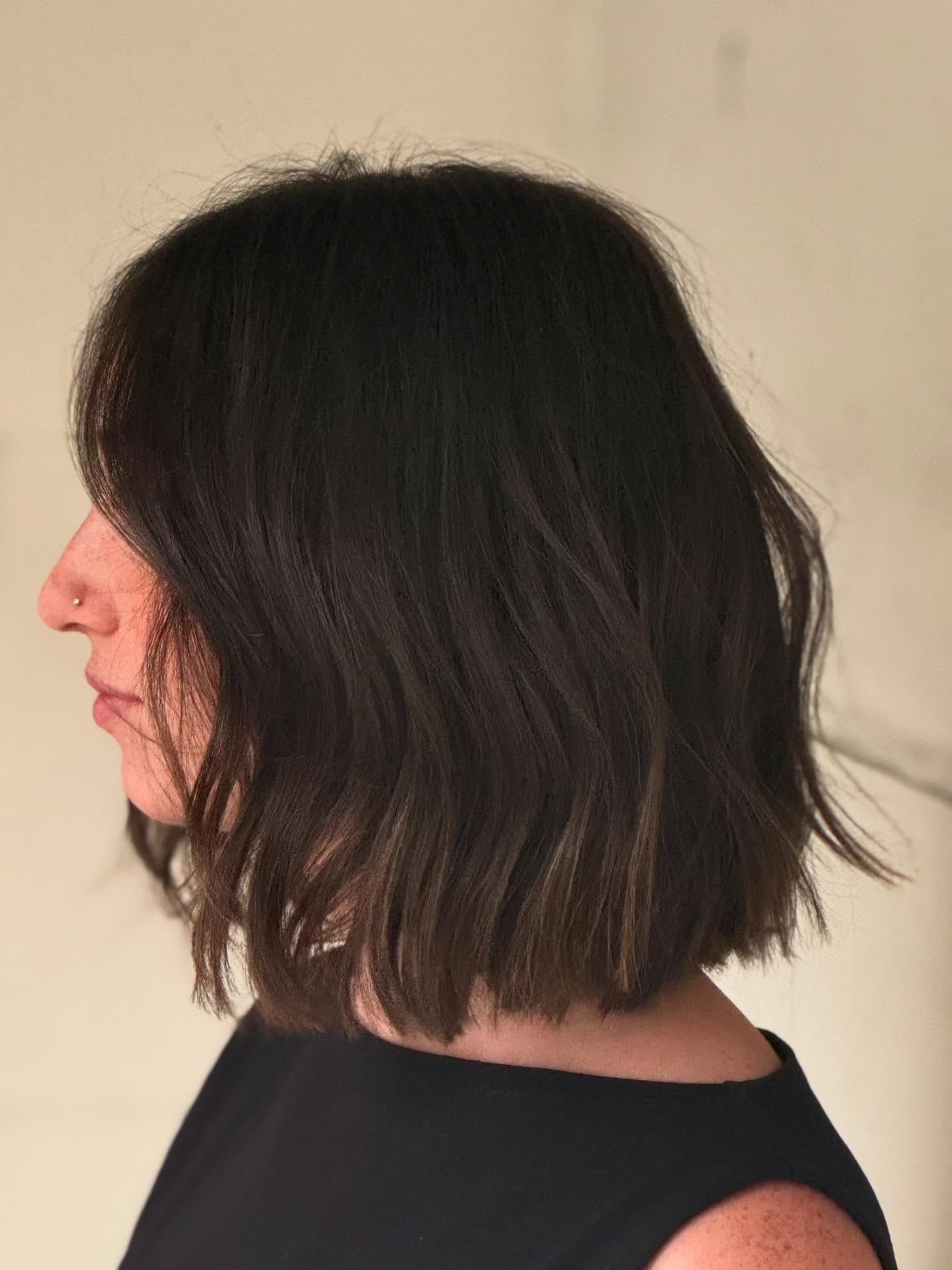 Modern Textured Bob with Subtle Waves