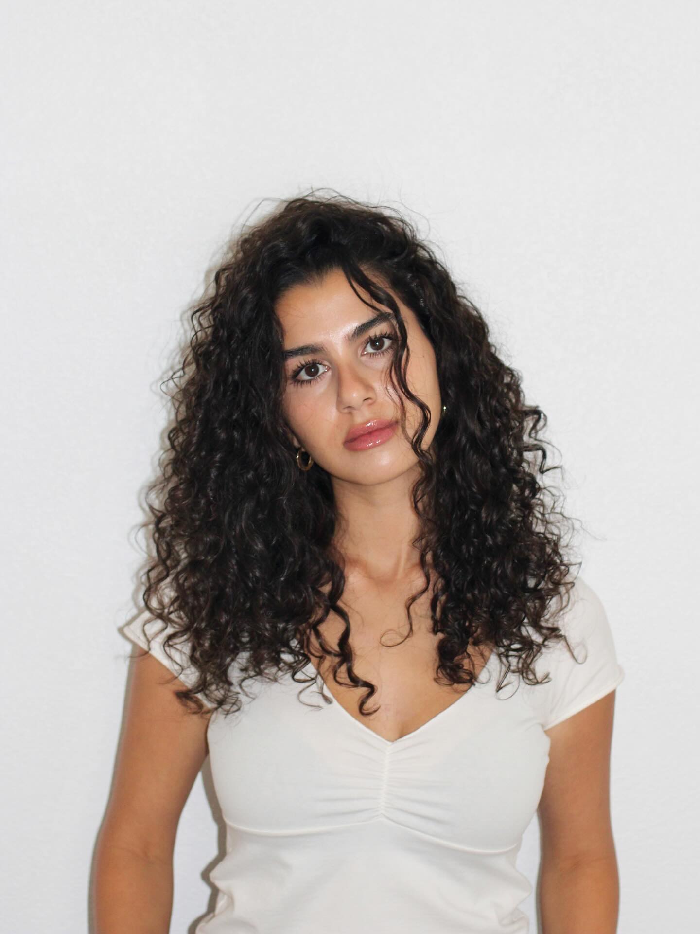 Natural Voluminous Curly Cascade
