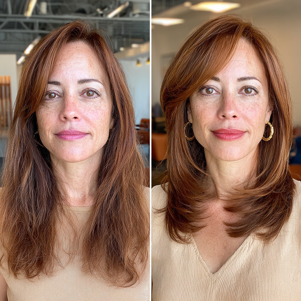 Polished Cinnamon Swirl Blowout