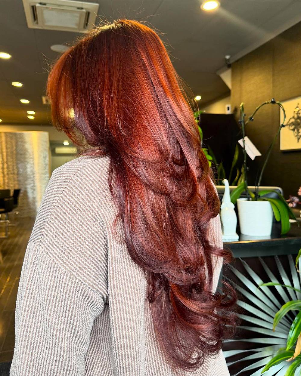 Radiant Deep Copper Long Layers