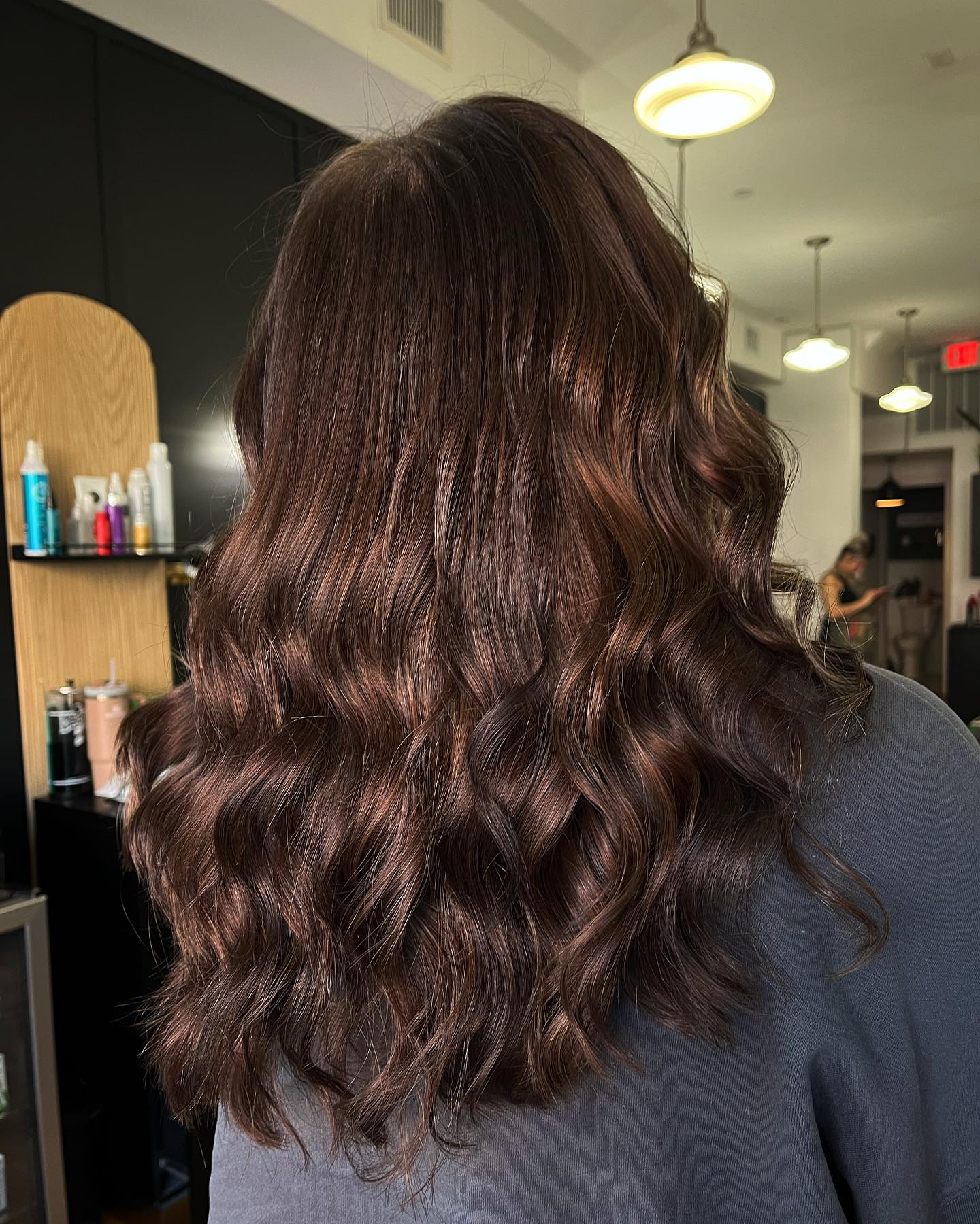 Soft Chocolate Brown Waves with Dimensional Highlights