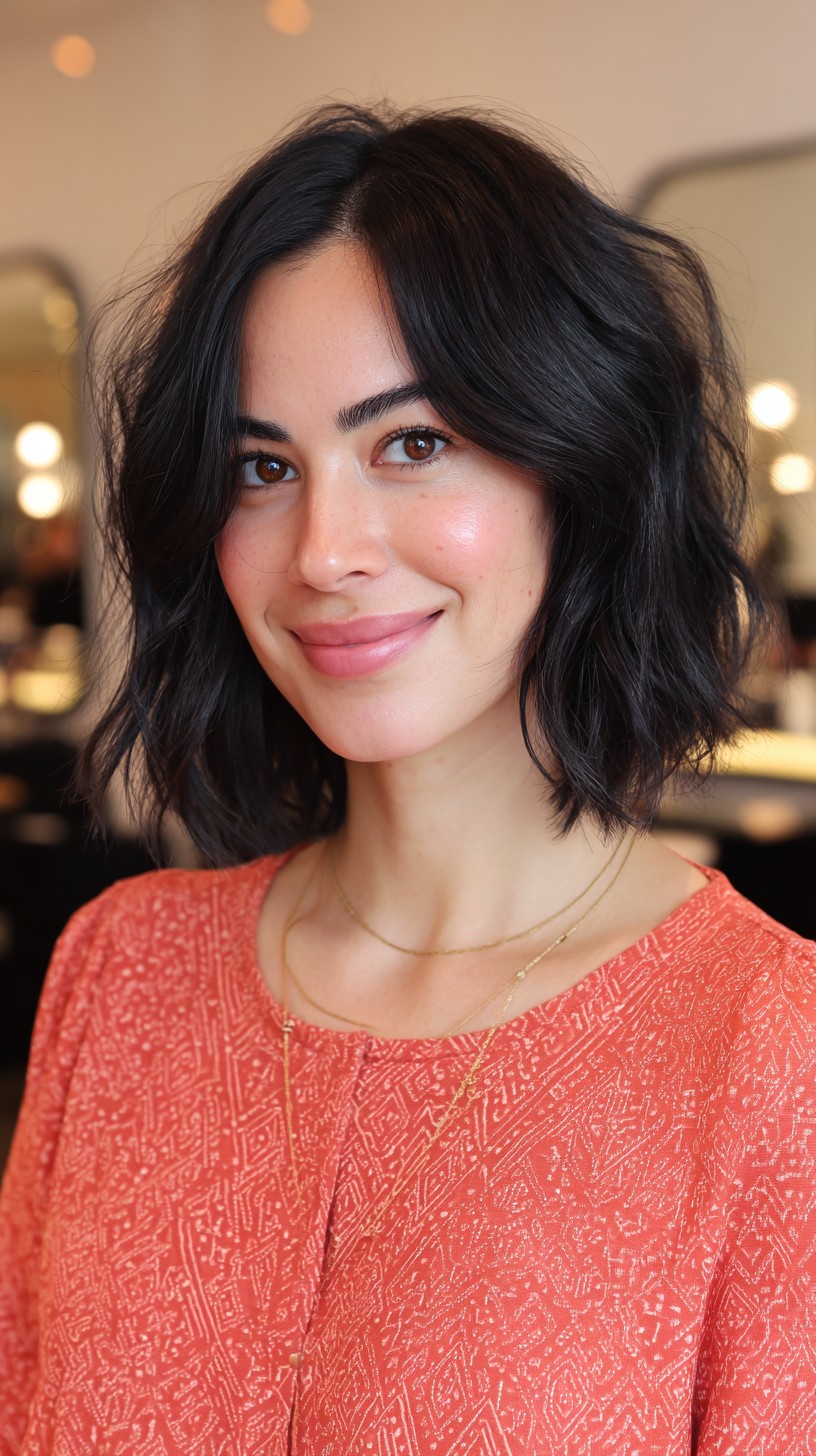 Textured Midnight Waves with Soft Volume