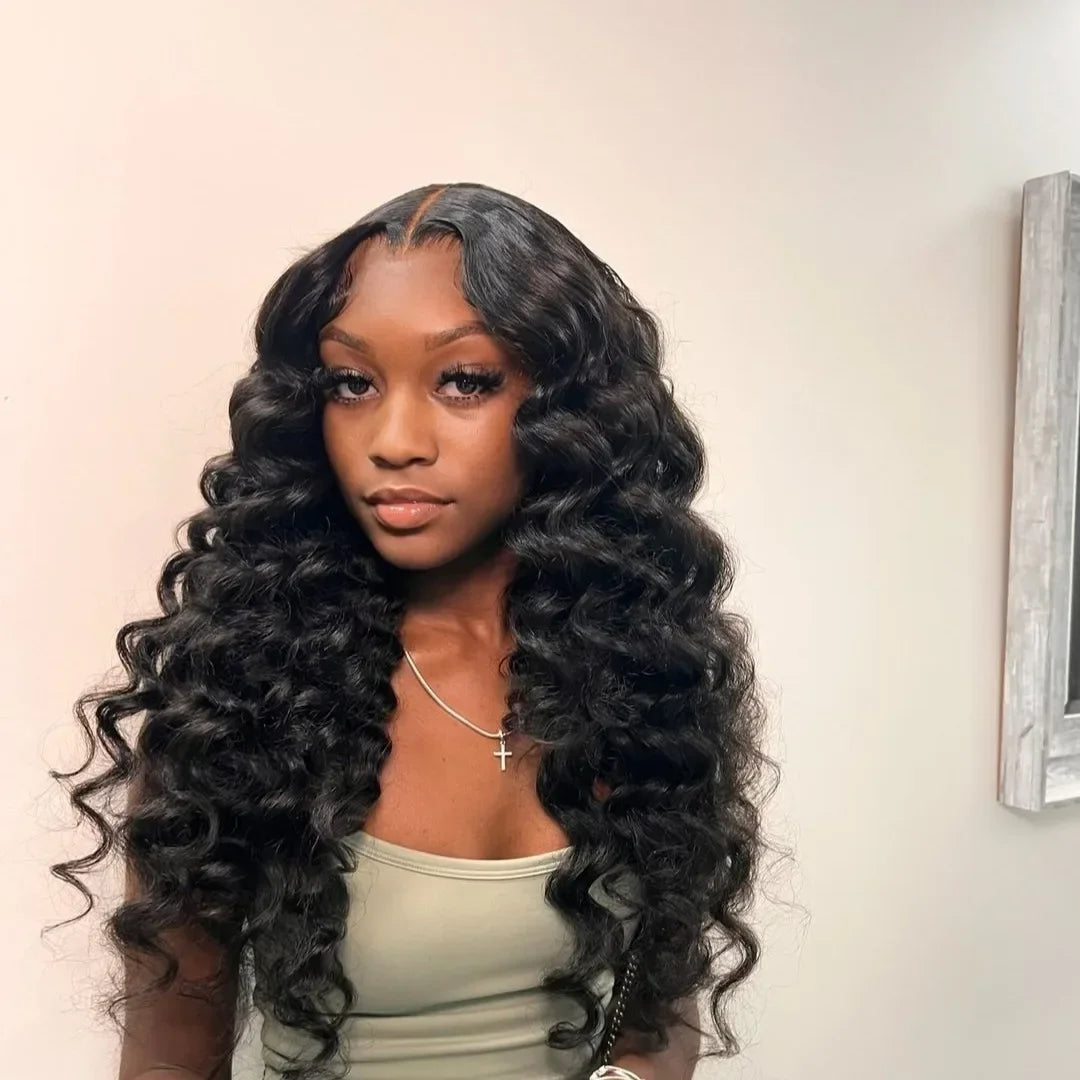 Alluring Long Waves with Sleek Middle Part