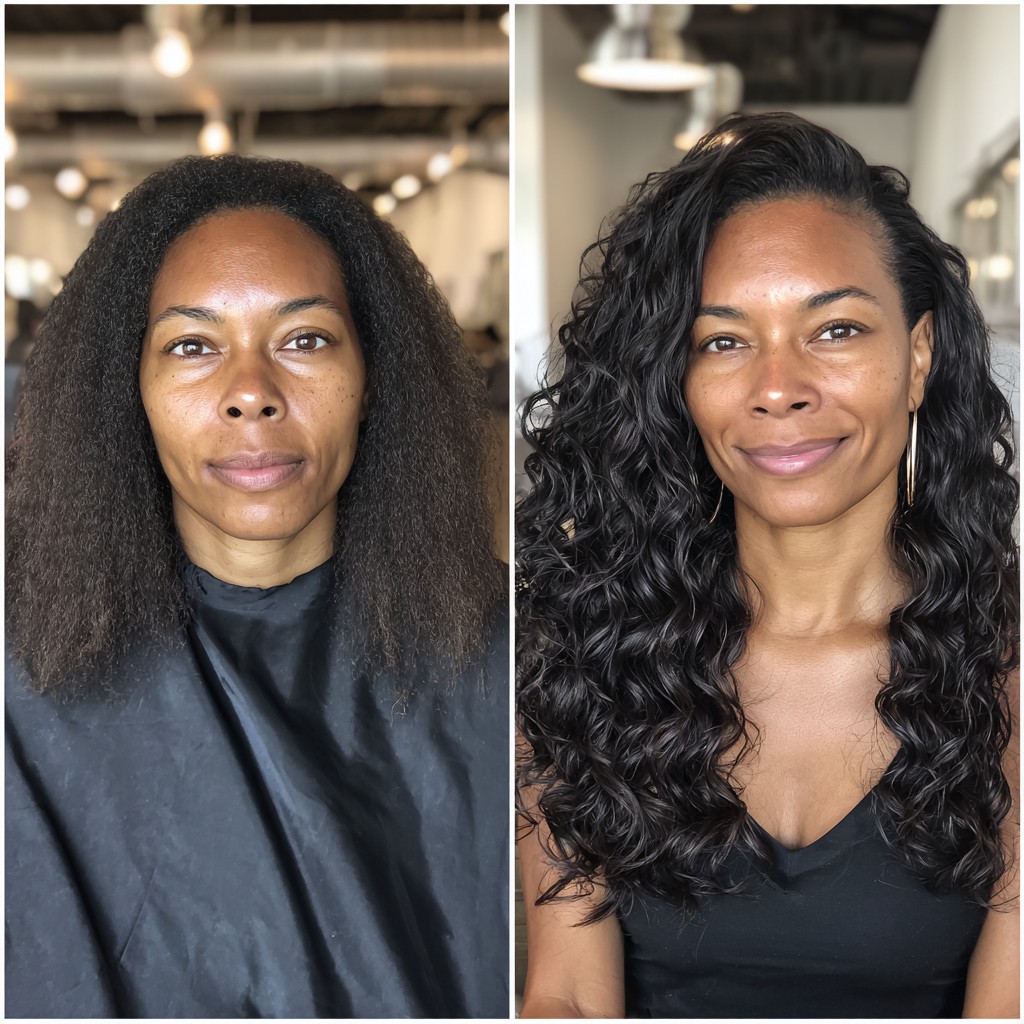 Elegant Transformation from Natural to Glamorous Deep Waves