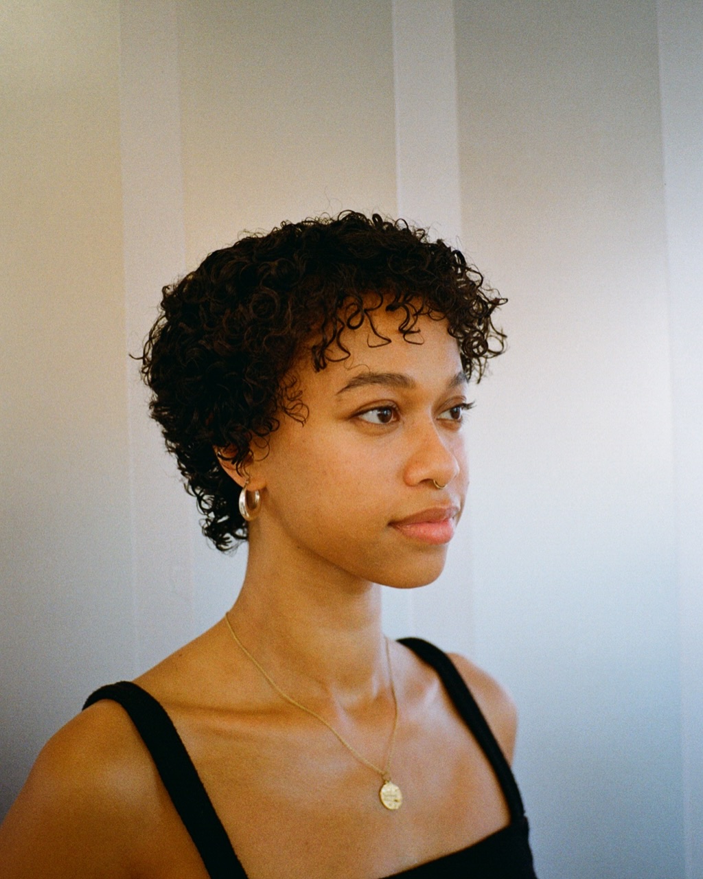 Natural Tapered Curly Crop