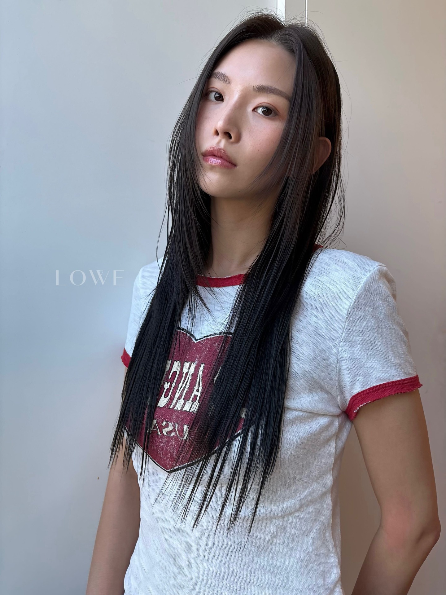 Sleek Long Layered Cut with Subtle Feathering