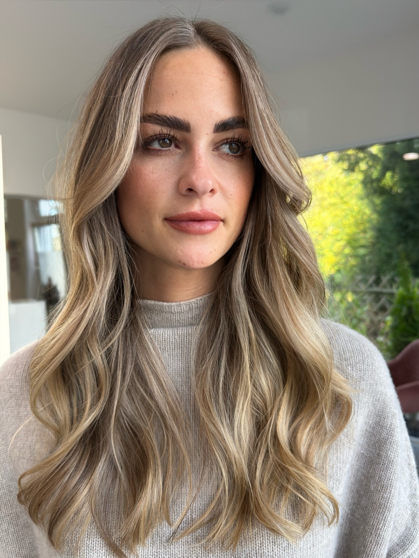 Soft Beachy Waves with Subtle Balayage