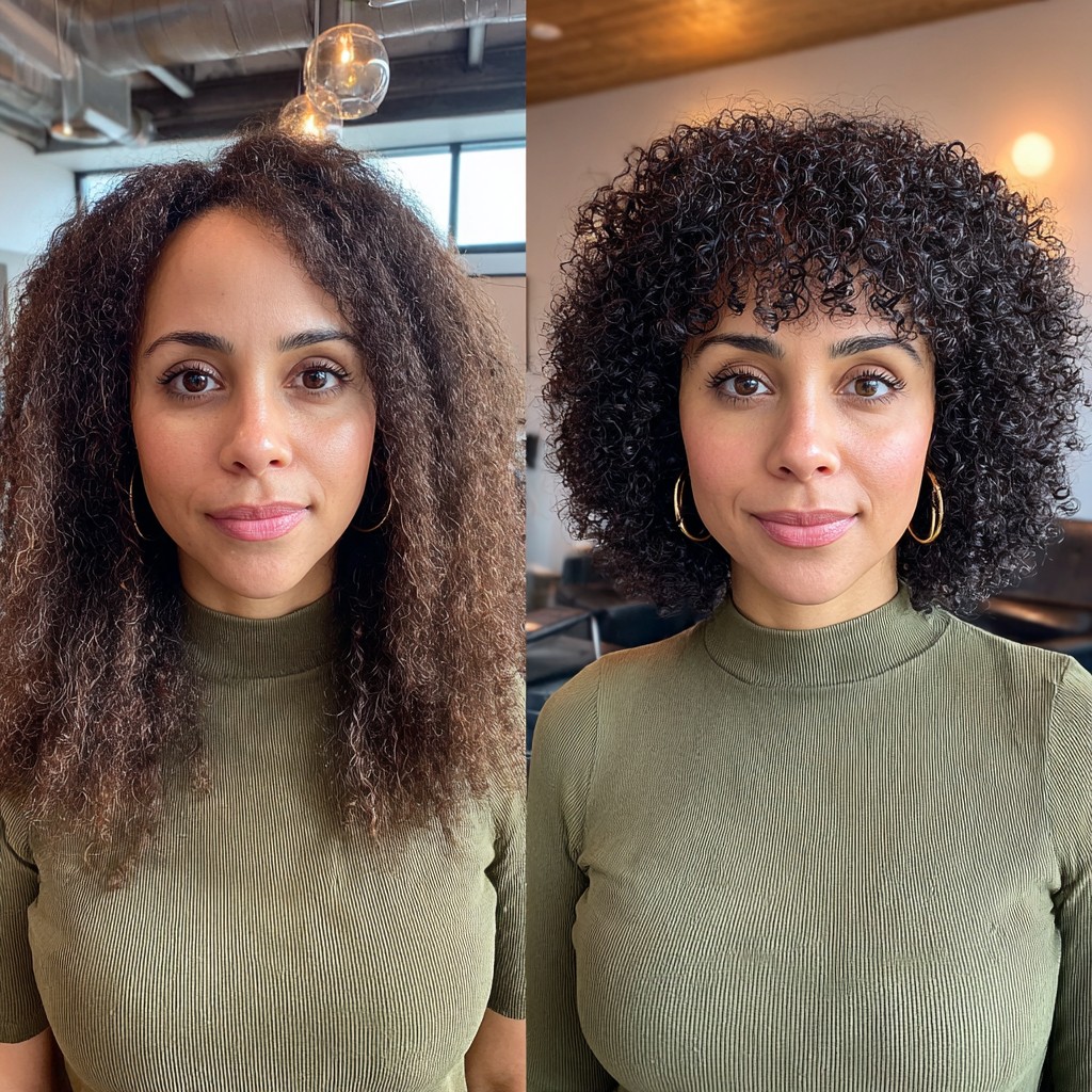 Stunning Transformation to Defined Curly Bob