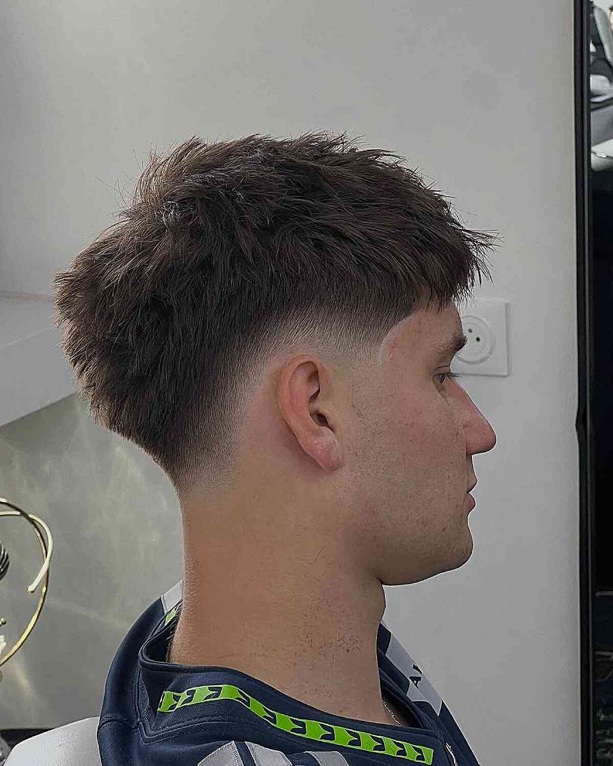 Stylish Drop Fade with Textured Top