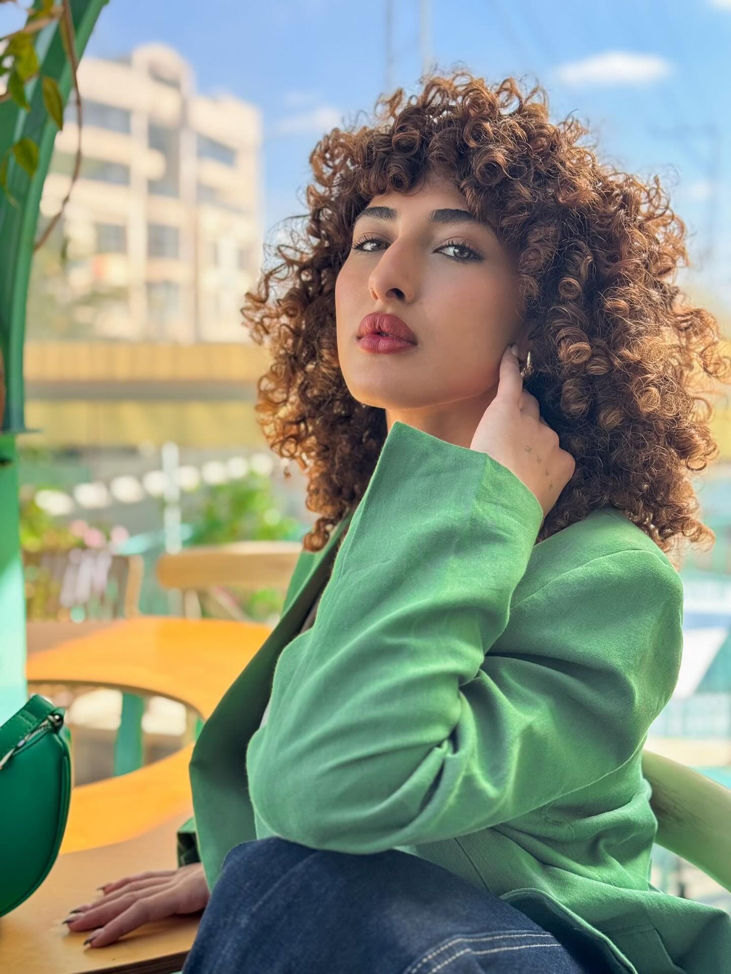 Vibrant Voluminous Curly Bob