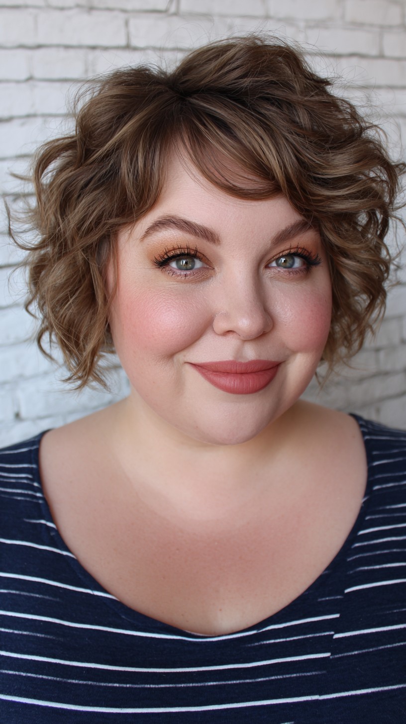 Voluminous Tousled Waves with Side Sweep