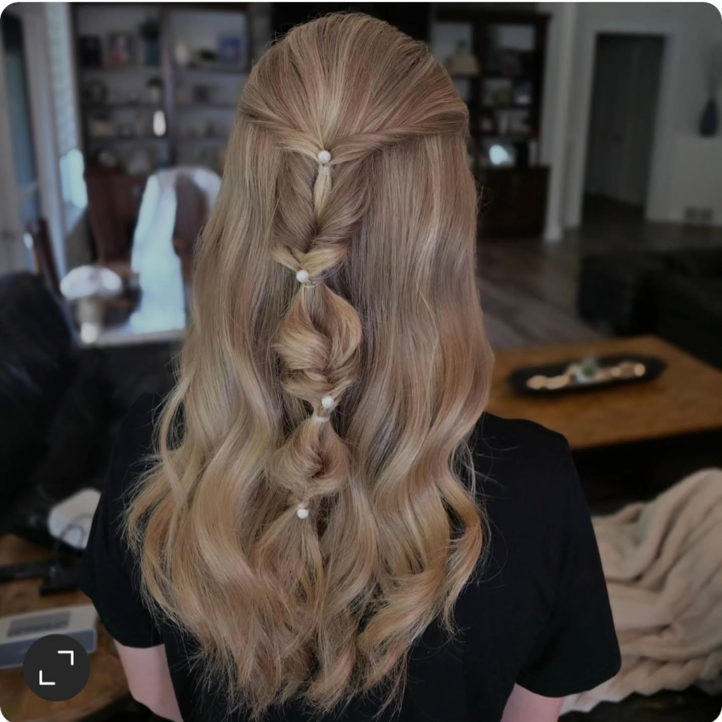 Charming Braided Cascade with Pearl Enhancements